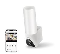 EMOS GoSmart Caméra de Surveillance Intelligente Extérieure avec Lumière, Caméra IP WiFi Rotative 3MP avec App Vision Nocturne et Sirène Compatible avec Google Assistant et Alexa Résistant