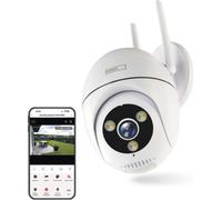 EMOS GoSmart Caméra extérieure pivotante IP-800 WASP avec WiFi, blanc, H4057