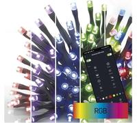EMOS GoSmart Chaîne de Noël LED 24m, extérieur et intérieur, programmes RVB, minuterie, WiFi D4ZR04