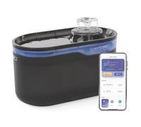 EMOS GoSmart Fontaine pour chat 2,6 l avec système de filtration - Fontaine à eau pour chien et chat avec application - Fontaine d'eau potable - Fontaine d'eau pour animaux de compagnie - Distributeur