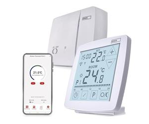 EMOS GoSmart Home Thermostat d'ambiance avec Application, Wi-FI, Thermostat Thermique Ouvert, unité de contrôle Portable avec contrôle Tactile, économie d'énergie, Tuya, Smart Life, Google Assistant