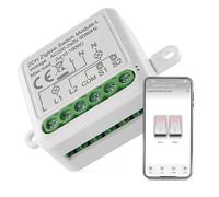 EMOS GoSmart Module d'interrupteur/Zigbee Smart Switch avec application, interrupteur relais encastré pour commande à distance, commande vocale avec Alexa et Google Home, pour double interrupteur, pas