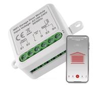 EMOS GoSmart - Module interrupteur de porte de garage Smart Home avec application - WiFi - Encastré - Relais Wi-Fi - Pour commande vocale du portail - Compatible Google Home et Alexa