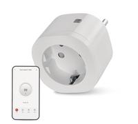 EMOS GoSmart Prise Wi-Fi 16 A 2,4 GHz WiFi intelligente avec minuterie et compteur d'électricité, contrôlée manuellement et avec application EMOS GoSmart, assistant vocal Alexa, Assistant Google