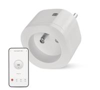 EMOS GoSmart - ZigBee - Prise intelligente 16 A 2,4 GHz - Avec minuterie et compteur d'énergie - Contrôlée manuellement et avec application EMOS GoSmart - Compatible avec assistant vocal Alexa