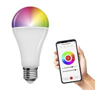 EMOS GoSmart Smart Home Ampoule LED RVB A65 avec application - E27 - Intensité variable, multicolore et tons blancs - 1400 lm - Économique, 14 W (au lieu d'une ampoule de 94 W) - 20 000 heures -