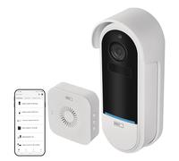 EMOS GoSmart - Sonnette vidéo intelligente avec application - WiFi - Caméra Full HD 1080p résistante aux intempéries avec batterie - Sonnette - Vision nocturne, détection de mouvement - Protection