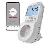 EMOS GoSmart Thermostat 2 en 1 et minuterie avec Application - Thermostat d'ambiance numérique Smart Home et Prise minuterie pour Chauffage et Refroidissement - Protection Accrue Contre Les Contacts