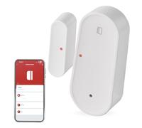 EMOS GoSmart ZigBee Capteur de Porte avec Application, capteur de fenêtre Zigbee magnétique sans Fil, IP-2111Z, pour domotique ou Alarme, IP20 pour l'intérieur, Ruban adhésif Inclus, Blanc
