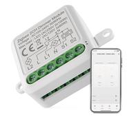 EMOS GoSmart ZigBee Module variateur d'intensité avec application - Pour double interrupteur - Interrupteur à intensité variable encastré pour commande à distance, commande vocale - Compatible Google