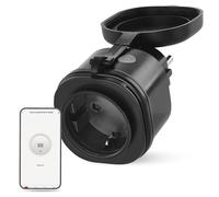 EMOS GoSmart - ZigBee - Prise intelligente d'extérieur - 16 A - 2,4 GHz - Avec minuterie et compteur d'énergie - IP44 - Contrôlée manuellement ou avec application intelligente - Compatible avec Amazon