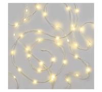 EMOS Guirlande lumineuse LED, 120 LED, 12 m de long + câble d'alimentation de 5 m, minuterie 6/18 h, pour les fêtes, Noël, blanc chaud, IP44, pour l'intérieur et l'extérieur