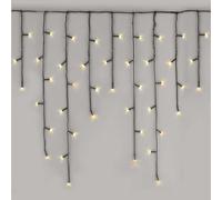 EMOS Guirlande lumineuse LED, 3,6m de guirlande lumineuse de Noël + 5m de câble d'alimentation, 200 LED, 8 modes d'éclairage, bloc d'alimentation, IP44 pour intérieur et extérieur, blanc chaud