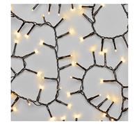 EMOS Guirlande lumineuse LED blanc chaud pour l'intérieur et l'extérieur - 8 m de long - IP44 - Avec 400 LED - Câble de 5 m et bloc d'alimentation - Fonction minuterie de 6 heures - Pour fête, Noël,