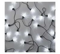 EMOS Guirlande lumineuse LED de style rétro, 9,8 m + câble d'alimentation de 5 m, 50 LED, 8 modes d'éclairage, bloc d'alimentation, IP44 pour l'intérieur et l'extérieur, blanc froid