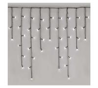 EMOS Guirlande lumineuse LED en forme de pluie de glace, 3,6 m + câble d'alimentation de 5 m, 200 LED, 8 modes d'éclairage, bloc d'alimentation, IP44 pour l'intérieur et l'extérieur, blanc froid