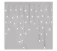 EMOS Guirlande lumineuse LED en forme de pluie de glace, 5 m + câble d'alimentation de 5 m, 8 modes d'éclairage, télécommande et bloc d'alimentation avec minuterie, 300 LED, IP44, pour l'intérieur et