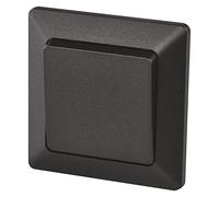 EMOS Interrupteur de commutation noir avec une bascule 250 V ~/10 AX, plastique, sans boîte encastrée, classe de protection IP20 pour intérieur