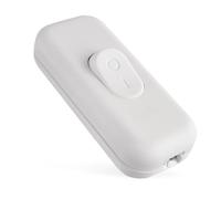 EMOS Interrupteur de rechange pour câble d'alimentation 2 x 0,5-0,75 mm² - Interrupteur intermédiaire avec pince à vis pour 230 V/2,5 A - Interrupteur à cordon adapté pour câble de lampe à 2 fils pour