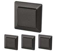 EMOS Interrupteur-sonnette noir avec bascule 250 V~/10 AX, plastique, sans boîtier encastré, classe de protection IP20 pour une utilisation en intérieur (Lot de 4)