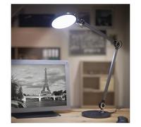 EMOS Karen Lampe de table LED 9,2 W - Chargement sans fil pour téléphone portable - Super lumineuse 640 lm - Intensité variable - Couleur de la lumière réglable (3000/4000/6500 K) - Câble de charge de