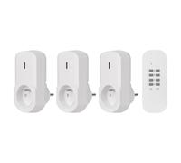 EMOS kit 3 prises télécommandées, portée 25 m, 1000 W, intérieur, blanc