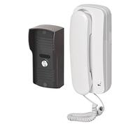 EMOS Kit d'interphone Audio pour Montage en saillie, Design élégant, kit Audio/interphone avec possibilité d'ouverture de Porte, Facile à Utiliser