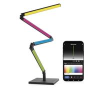 EMOS - Lampadaire RGBIC intelligent - Lampe d'ambiance WiFi avec blanc chaud et 16 millions de couleurs, luminosité 1000 lm, intensité variable, polyvalent - HandyApp, assistant vocal - Câble de 1,5 m