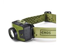 EMOS Lampe frontale étanche à 5 modes de lumière, 330 lm, lumière rouge, lumière rouge IP43 avec éclairage LED CREE avec mise au point Vert 200 m