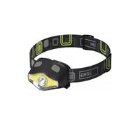 EMOS Lampe frontale P3536 COB LED IP43 220 lm 7 modes orientable 160 h Noir/Jaune
