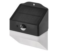 EMOS - Lampe solaire LED Lunis pour extérieur avec détecteur de mouvement - Applique murale solaire avec crochet pour maison/jardin - Portée du capteur 6 m/120° - 2 modes d'éclairage, luminosité max.