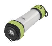 EMOS Lanterne de camping multifonctionnelle LED, lampe de camping portable à batterie rechargeable avec lumière rouge et fonction powerbank, avec aimant et crochet, 7 modes, luminosité 360 lm, portée