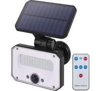 EMOS LED Lampe solaire SPILO avec détecteur de mouvement et télécommande, pour maison/jardin, portée du capteur 6m/120°, 4 modes d'éclairage, 1500lm, WW, noir, ZG131S