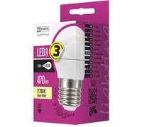 Les emos zq1120 Ampoule LED a +, Classic Mini Globe, blanc chaud, verre, 6 W, E27, transparent, 4,7 x 9 cm