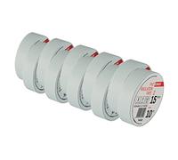 EMOS Lot de 10 rubans isolants en PVC - Blanc - 15 mm x 10 m - 0,13 mm d'épaisseur - Haute résistance diélectrique et plage de température d'application - Résistant aux UV - Connexion étanche - Sans