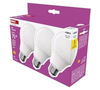 EMOS Lot de 3 ampoules LED A60, 9,5 W, remplacement pour ampoule à incandescence de 75 W, ampoule classique avec culot E27, luminosité 1055 lm, blanc neutre 4000 K, durée de vie 30 000 h, IRC min. 80