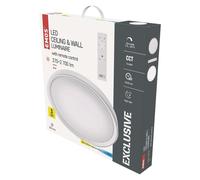 EMOS Luminaire LED ILVI 50 cm, 45 W, blanc chaud-froid, dimmable avec télécommande, ZM5169