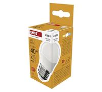 EMOS Mini ampoule LED, 5,5 W, remplace une ampoule à incandescence de 40 W, culot E27, luminosité 470 lumens, blanc neutre 4000 K, durée de vie de 20 000 heures, IRC min. 80, angle d'éclairage 180°