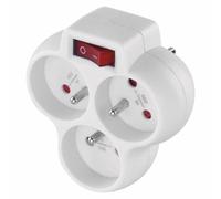 Emos P0026S adaptateur prise d'alimentation Blanc