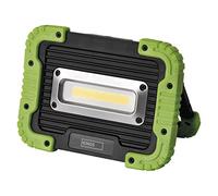 EMOS P4534 Lampe de Travail à LED Rechargeable Externe étanche 600 LM, portée de 35 m, Batterie 3000 mAh avec 3,5 Heures d'autonomie et câble USB, Plastique, Noir/Vert