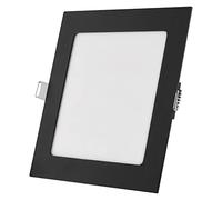 EMOS Panneau LED 12,5 W carré 1050 lm encastrable, plafonnier 17 x 17 cm, extra plat, profondeur d'encastrement 2,1 cm, 3 couleurs de lumière réglables blanc chaud/blanc neutre (3000-4000 K), driver