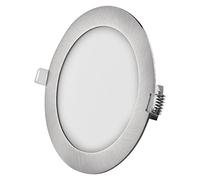 EMOS Panneau LED 12,5 W rond 1050 lm - Plafonnier avec pilote LED de 17 cm de diamètre - Profondeur d'encastrement extra plat : 2,1 cm - 3 couleurs de lumière réglables - Blanc chaud - Blanc neutre