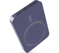 EMOS Powerbank WI 522, 5000 mAh MagSafe avec Passthrough et Wireless-Charging, sortie USB-C y compris câble, pour iPhone, iPad, Smartwatch, bleu, B0555BL