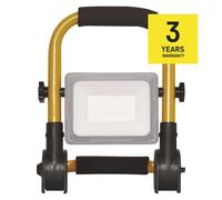EMOS Projecteur LED ILIO portable, 21 W, noir/jaune, blanc neutre, ZS3322