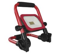 EMOS - Projecteur LED sans fil ACCO 20 W - Étanche IP54 - Projecteur de chantier portable, luminosité à intensité variable 1650 lm, blanc froid 6500 K - Autonomie de 12 h, batterie 5000 mAh, batterie