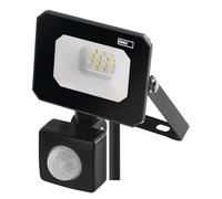 Emos Projecteur LED Simpo 10 W avec détecteur de mouvement, projecteur étanche pour pièces humides ou extérieures, super lumineux 1000 lm, blanc neutre 4000 K, durée de vie 25 000 heures, câble de