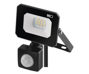 Emos Projecteur LED Simpo 10 W avec détecteur de mouvement, projecteur étanche pour pièces humides ou extérieures, super lumineux 1000 lm, blanc neutre 4000 K, durée de vie 25 000 heures, câble de