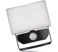EMOS - Projecteur LED Tambo avec détecteur de mouvement - projecteur fin en aluminium - étanche - blanc neutre - 1000 lm - 10 W - pour l'extérieur - noir, ZS2912