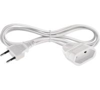 EMOS - Rallonge 1,5m - fiche & prise euro - 250 V, 2,5 A, 575 W - protection accrue contre les contacts accidentels - pour l'intérieur - blanc, P01301