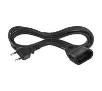 EMOS Rallonge de 5 m - avec fiche européenne et Prise - 250 V, 2,5 A, 575 W - PVC, 0,75 mm² - Protection de Contact Accrue - IP20 pour l'intérieur - Convient pour Lampes, téléviseurs, adaptateurs